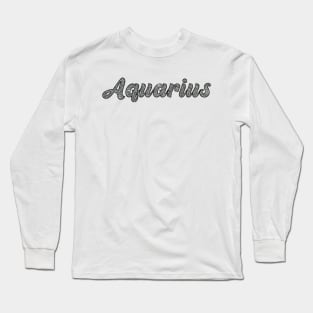 Aquarius Glitter Long Sleeve T-Shirt